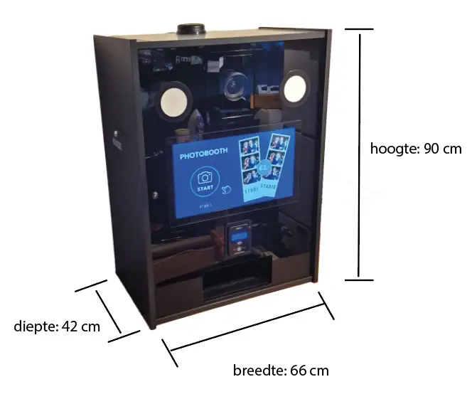Afmetingen van de fotokast